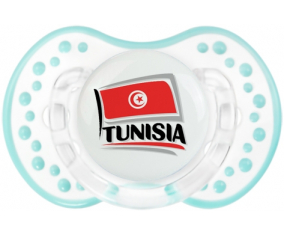 Bandera Túnez diseño 1 Tetine lovi dynamic Retro-white-lagoon clásico