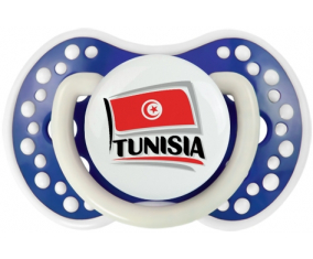 Bandera Túnez diseño 1 Tetine lovi dynamic azul marino fosforescente