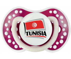Bandera Túnez diseño 1 Tetina lovi dynamic Fucsia Fosforescente