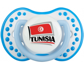 Bandera Túnez diseño 1 Tetina lovi dynamic fosforescente blanco-azul