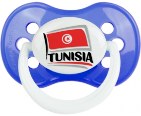 Bandera Túnez diseño 1 Clásico Azul Anatómico Lollipop