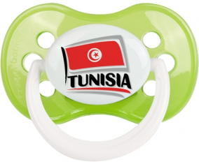 Bandera Túnez diseño 1 Clásico Verde Anatómico Lollipop
