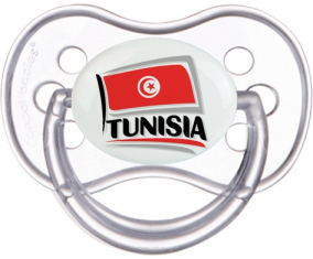 Bandera Túnez diseño 1 Clásico Transparente Anatómico Lollipop