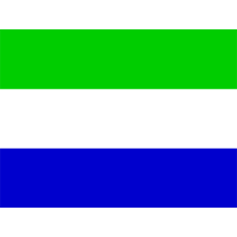 Bandera Oficial de Sierra Leona en productos para bebé. Ideal para chupetes y accesorios. Visítanos en chupete-bebe.com.