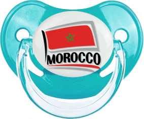 Bandera Marruecos diseño 1 Clásico Azul Fisiológico Lollipop