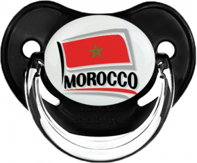 Bandera Marruecos diseño 1 Clásico Negro Fisiológico Lollipop