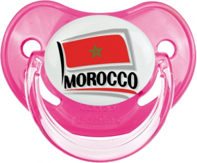 Bandera Marruecos diseño 1 Clásico Rosa Fisiológico Lollipop