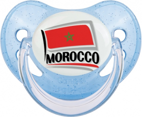 Bandera Marruecos diseño 1 lentejuelas azul Physiological Lollipop
