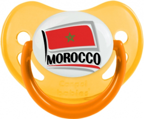 Bandera Marruecos diseño 1 Fosforescente Amarillo Fisiológico Lollipop