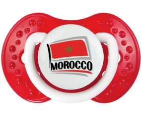 Bandera Marruecos diseño 1 lovi dynamic clásica piruleta blanco-rojo