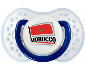 Bandera Marruecos diseño 1 Lollipop lovi dynamic clásico azul marino-blanco-azul