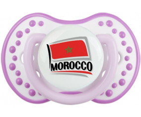 Bandera Marruecos diseño 1 Lollipop lovi dynamic Clásico White-Mauve