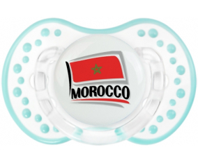 Bandera Marruecos diseño 1 Lollipop lovi dynamic Retro-white-lagoon clásico