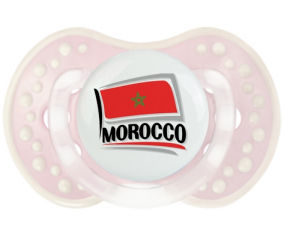 Bandera Marruecos diseño 1 Lollipop lovi dynamic clásico retro-rosa-tierno