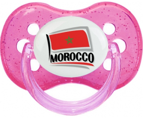 Bandera Marruecos diseño 1 tetina cereza cereza lentejuelas
