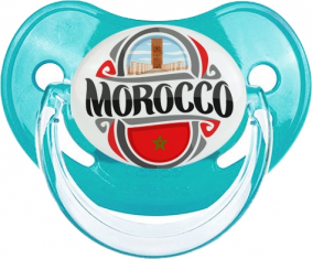 Bandera Marruecos diseño 2 Tetina Fisiológica Azul Clásica