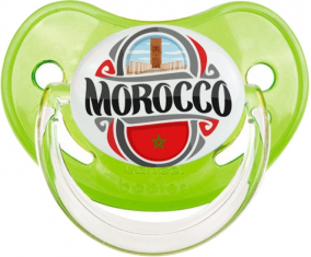 Bandera Marruecos diseño 2 Clásico Verde Fisiológico Tetin