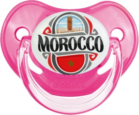 Bandera Marruecos diseño 2 Rosa Tetina Fisiológica Clásica