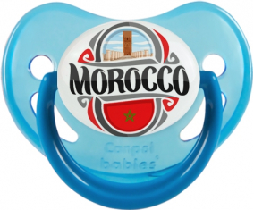 Bandera Marruecos diseño 2 Fosforescente Azul Fisiológico Tetin