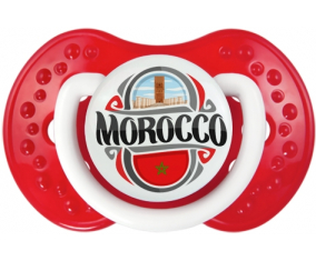 Bandera Marruecos diseño 2 Sucete lovi dynamic Clásico Blanco-Rojo