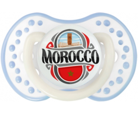 Bandera Marruecos diseño 2 Sucete lovi dynamic clásico blanco-cian