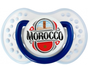 Bandera Marruecos diseño 2 Sucete lovi dynamic clásico marino-blanco-azul