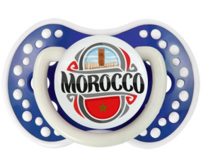 Bandera Marruecos diseño 2 Sucete lovi dynamic azul marino fosforescente