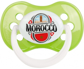 Bandera Marruecos diseño 2 Clásico Suceto Anatómico Verde