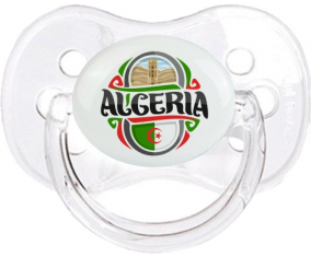 Diseño de bandera argelina 2 Clásico Transparente Cereza Lollipop