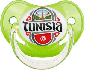 Bandera Túnez diseño 2 Clásico Verde Fisiológico Lollipop