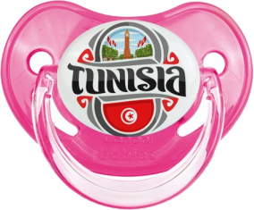 Bandera Túnez diseño 2 Clásico Rosa Fisiológico Lollipop