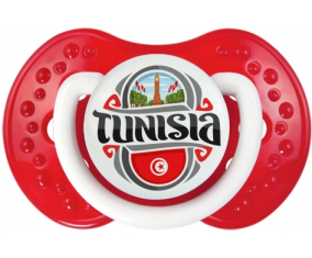 Túnez Diseño bandera 2 clásico rojo blanco lovi dynamic piruleta