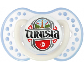 Túnez Bandera diseño 2 Lollipop lovi dynamic Clásico Blanco-cian