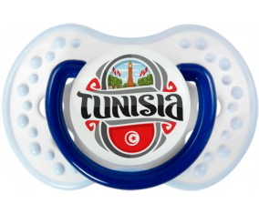 Bandera Túnez diseño 2 Lollipop lovi dynamic clásico azul marino-blanco-azul