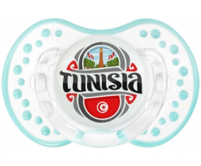 Bandera Túnez diseño 2 Lollipop lovi dynamic Retro-white-lagoon clásico