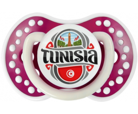 Diseño de bandera de Túnez 2 Lollipop lovi dynamic Fucsia Fosforescente