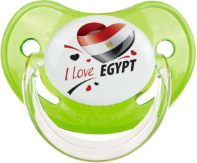 Me encanta Egipto diseño 1 Clásico Verde Fisiológico Lollipop