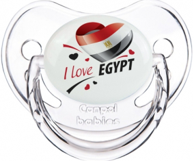Me encanta Egipto diseño 1 Clásico Transparente Fisiológico Lollipop