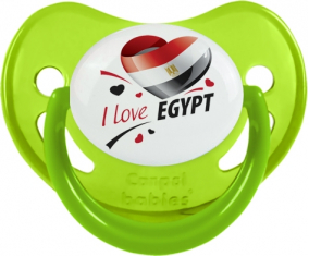 Me encanta Egipto diseño 1 Fosforescente Verde Fisiológico Lollipop