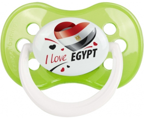 Me encanta Egipto diseño 1 Clásico Verde Anatómico Lollipop
