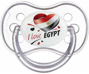 Me encanta Egipto diseño 1 Clásico Transparente Anatómico Lollipop