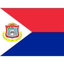 Bandera Oficial de Sint Maarten, ideal para personalizar artículos de bebé en chupete-bebe.com.
