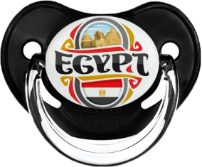 Bandera Egipto diseño Sucete Fisiológico Clásico Negro