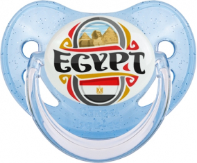 Bandera Egipto diseño azul lentejuelas sucete