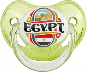 Bandera Egipto diseño Sucete Physiological Lentejuelas Verdes