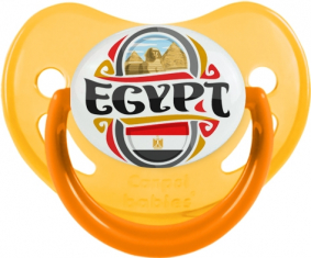 Bandera Egipto diseño suceto fisiológico fosforescente amarillo