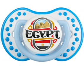Bandera Egipto diseña Tetina lovi dynamic fosforescente blanco-azul
