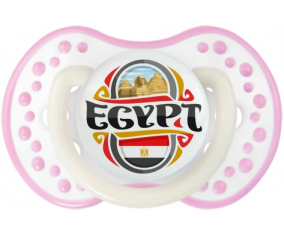 Bandera Egipto diseña Tetina lovi dynamic fosforescente blanco-rosa