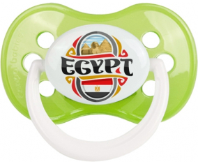Bandera Egipto diseño Clásico Verde Anatómico Lollipop
