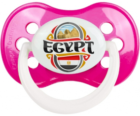 Bandera Egipto diseño Anatómico Lollipop Classic Dark Rose